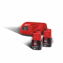 PACK 1 CHARGEUR + 2 BAT 12V/2A MILWAUKEE COMPRENANT: